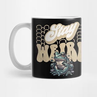 Retro Stay Weird Mug